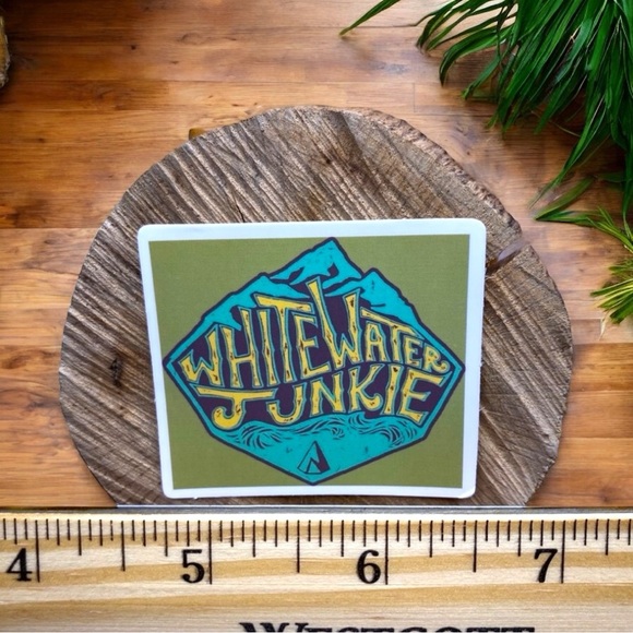 10 / $10 Whitewater Junkie Sticker - Adventure / Kayaking - Picture 2 of 2